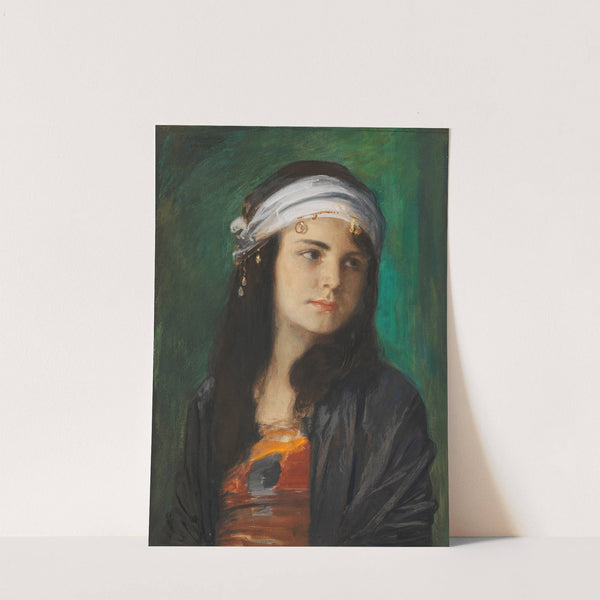 Kinderbildnis (Hedda, die Tochter des Künstlers als Orientalin) (1909) by Friedrich August von Kaulbach