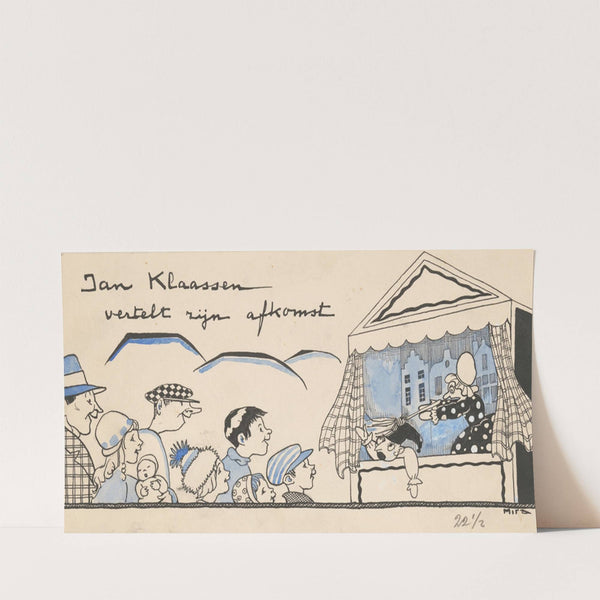 Kinderen bekijken een poppenkastvoorstelling (1852 - 1905) by Mira