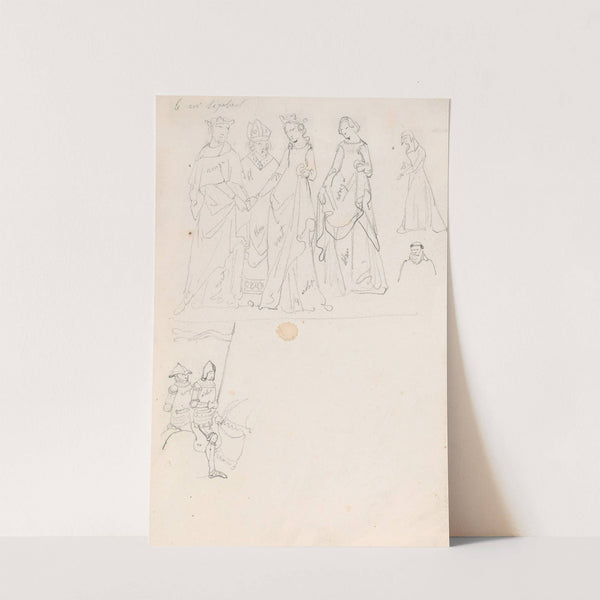 King Dagobert I and Other Figures by Nicaise De Keyser