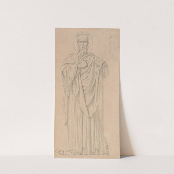 King David by Jean-Hippolyte Flandrin