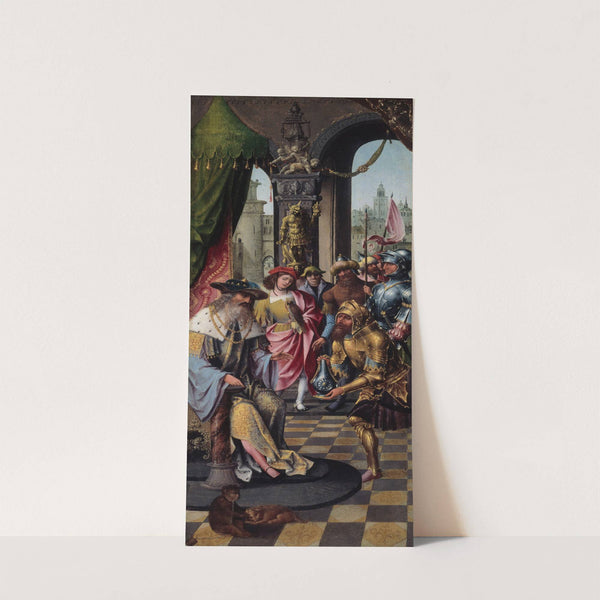 King David Receiving the Cistern Water of Bethlehem (1515) by Master of the Antwerp Adoration