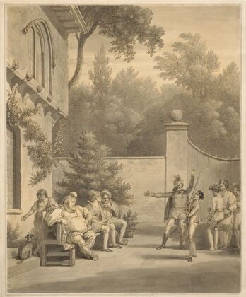 King Henry IV, pt. 2, III, 2, Falstaff selecting his troops (1796)
