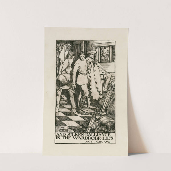 King Henry V; And silken dalliance in the wardrobe lies Act II Chorus (1900) by Byam Shaw