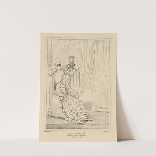 King Henry VIII, act 4, scene 2, Katherine, Griffith and Patience (19th century) by William Francis Starling