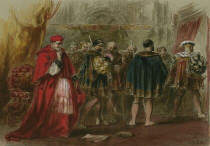 King Henry VIII, III, 2, dismissal of Cardinal Wolsey (1859)