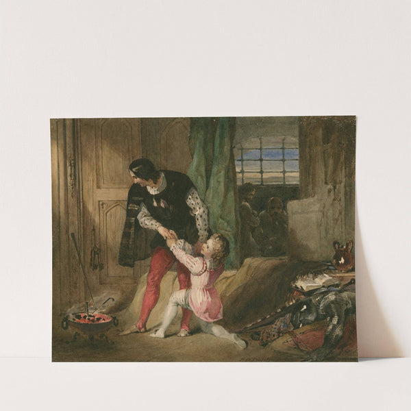 King John, IV, 1, Hubert and Arthur by Francis Philip Stephanoff