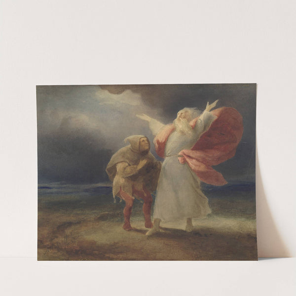 King Lear, III, 2, Lear and the Fool (1834) by Ary Scheffer