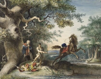King Lear, IV, 6, Edgar killing Oswald (1829)