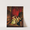 King Ludwig I of Bavaria with his Family, jointly examining the painting &#039;Entry of King Otto of Greece into Napflio&#039; by Peter von Hess, 1835 by Anonymous