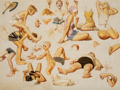 King of the Beach, The Saturday Evening Post cover study