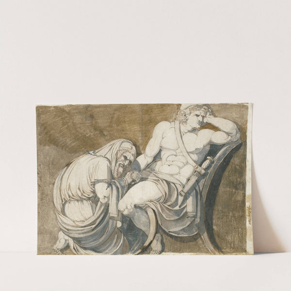 King Priam Begging Achilles For The Body Of Hector by Henry Fuseli