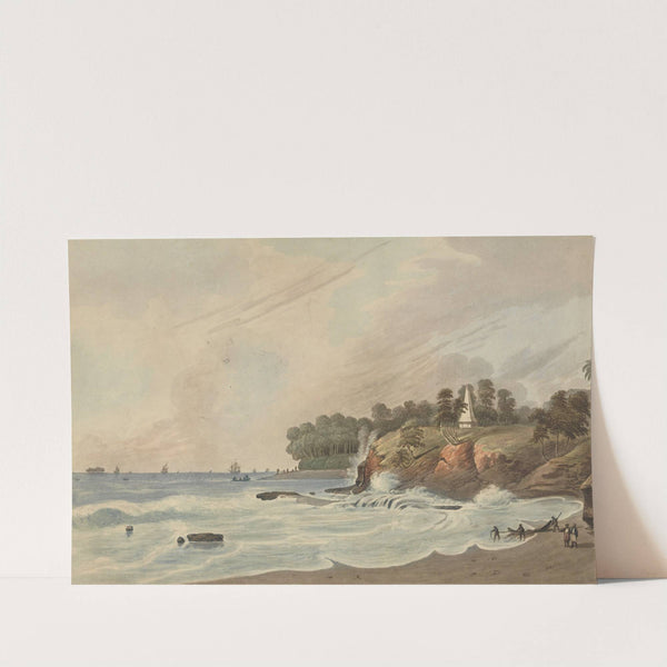 King&#039;s Cliff and Rat Island, Fort Marlborough, Benkulen, Sumatra, 1799 by Joseph Constantine Stadler