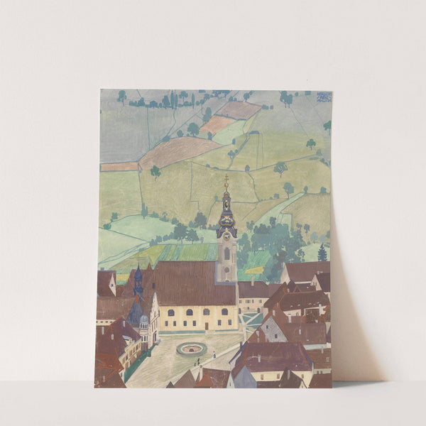 Kirchenplatz und Felder by Herbert von Reyl-Hanisch
