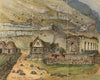 Kirk G boe Inn & ruins Faroe Island
