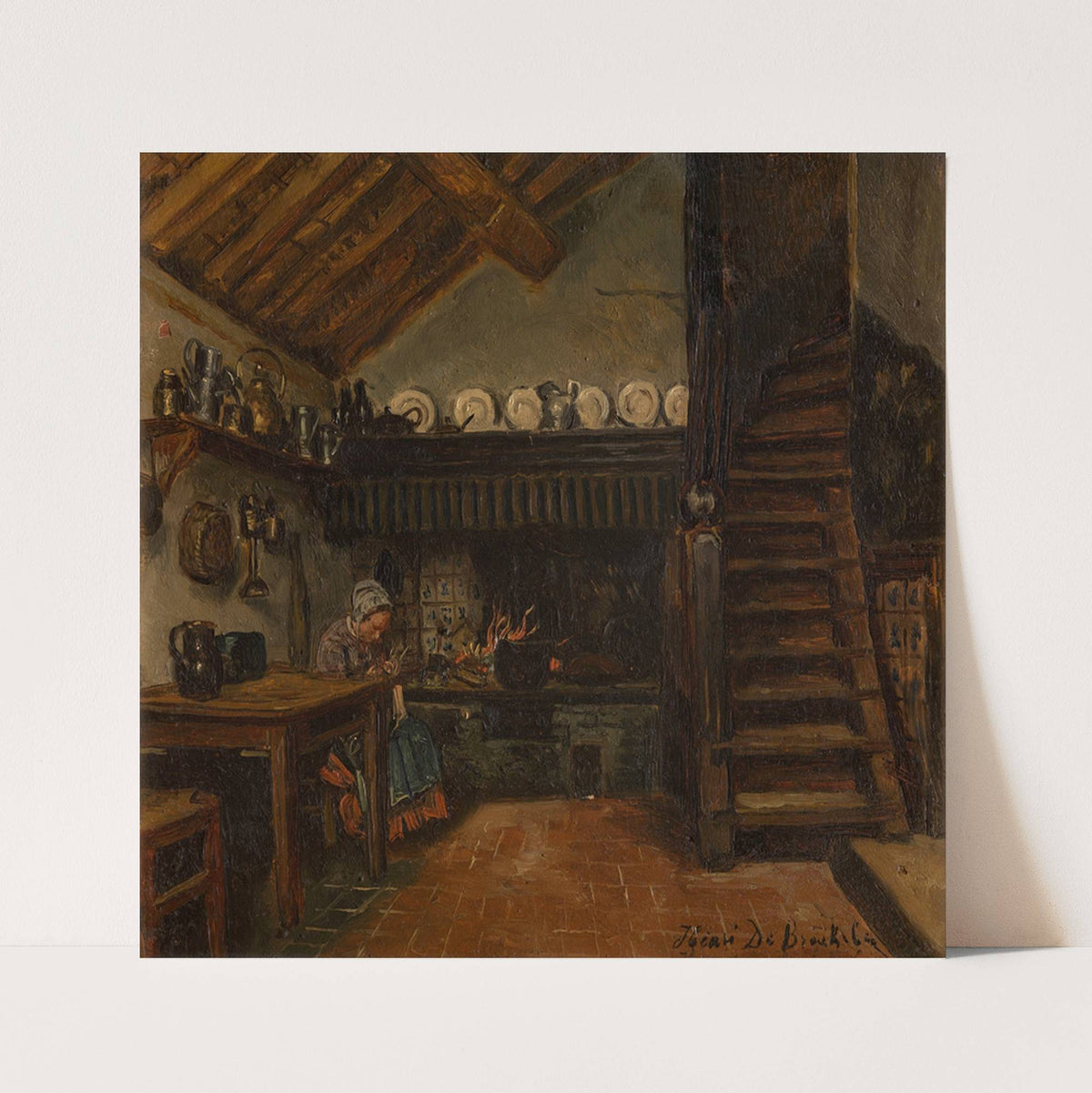 Kitchen by Henri de Braekeleer
