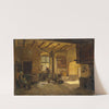 Kitchen Interior (1854) by Adolph Tidemand