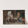 Kitchen Interior With The Parable Of The Great Supper by Joachim Wtewael