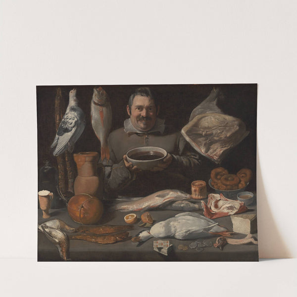 Kitchen Scene (1610 - 1625) by Meester van de Amsterdamse Bodegón