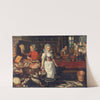 Kitchen Scene with the Parable of the Rich Man and Poor Lazarus by Pieter Cornelisz. van Rijck