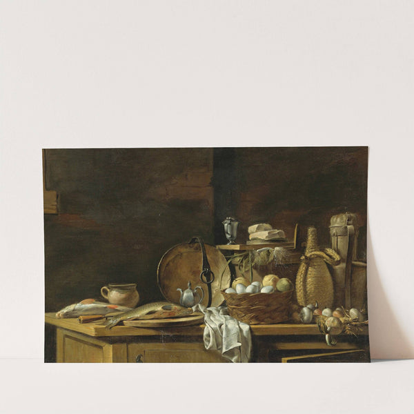 Kitchen Table Still Life by Nicolas-Henri Jeaurat de Bertry