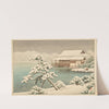 Kiyosumien no yuki (Snow at Kiyosumi Park) (1938) by Kawase Hasui