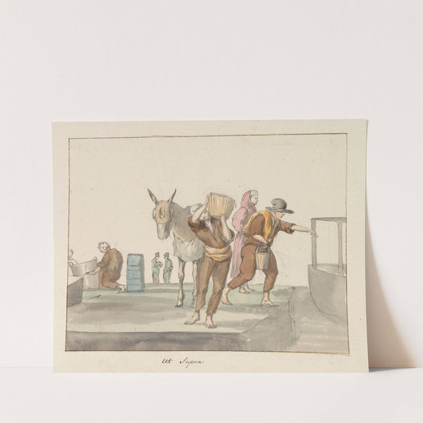 Klederdrachten van eiland Gozo (1778) by Abraham-Louis-Rodolphe Ducros