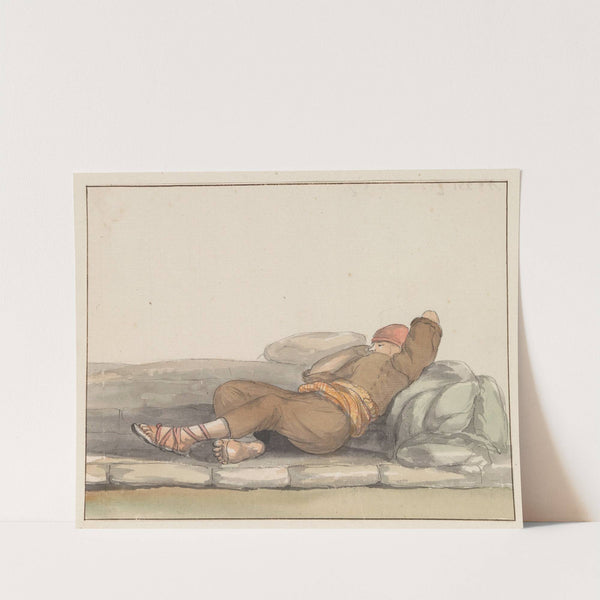 Klederdrachten van eiland Gozo. (1778) by Abraham-Louis-Rodolphe Ducros