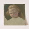Kleines Mädchen mit langem Haar by Jakob Becker