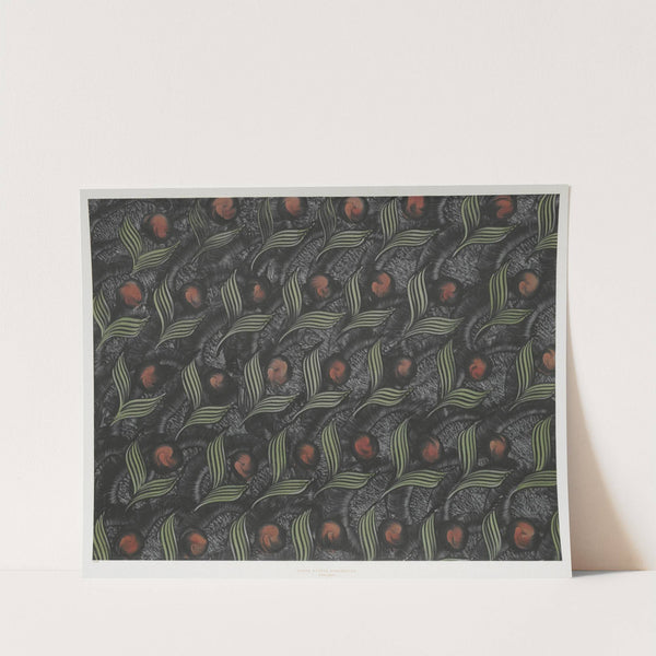 Kleisterpapier (mit Pfauenfedermotiven) (1890 - 1910) by Anker Kyster