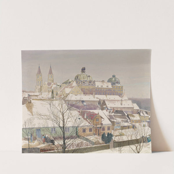 Klosterneuburg im Winter by Max Kahrer