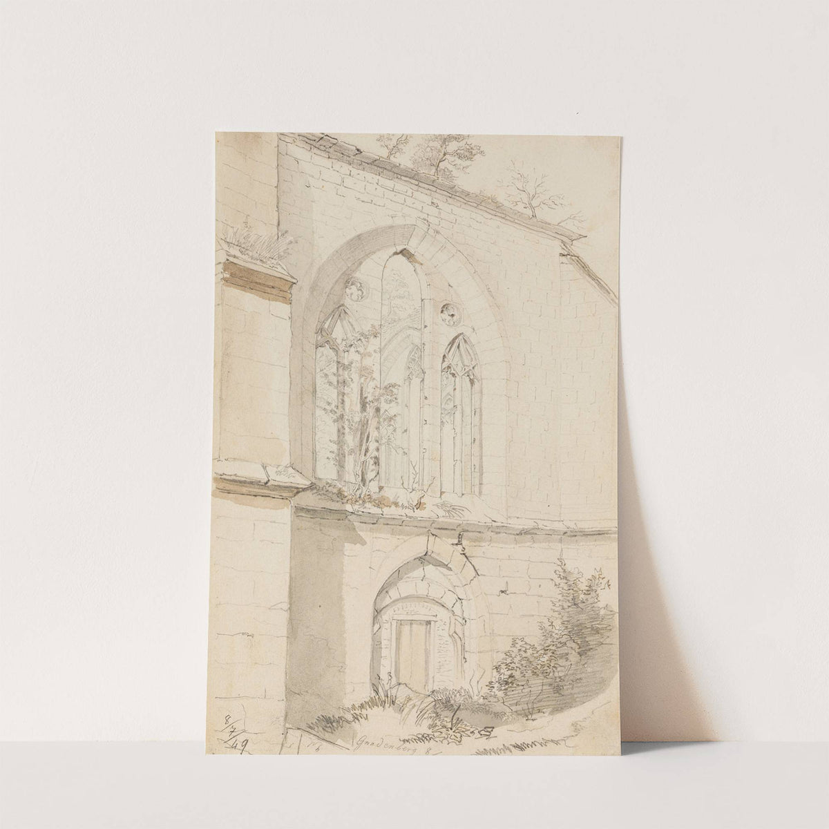 Klosterruine Gnadenberg (Oberpfalz) (1849) by Conrad Geyer