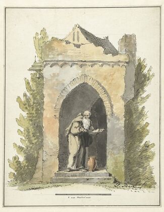 Kluizenaar voor een stenen kapel (c. 1782 - c. 1837)