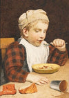 Knabe Mit Mütze Beim Essen (1910)