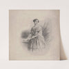 Knee-length portrait of a lady (1843) by Jakob Becker