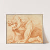 Kneeling Academic Male Nude by Antoine Dumont