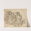 Kneeling bishop and eight monks by Workshop of Hans Holbein the elder