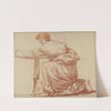 Kneeling Draped Male Figure by Jean Guillaume Moitte