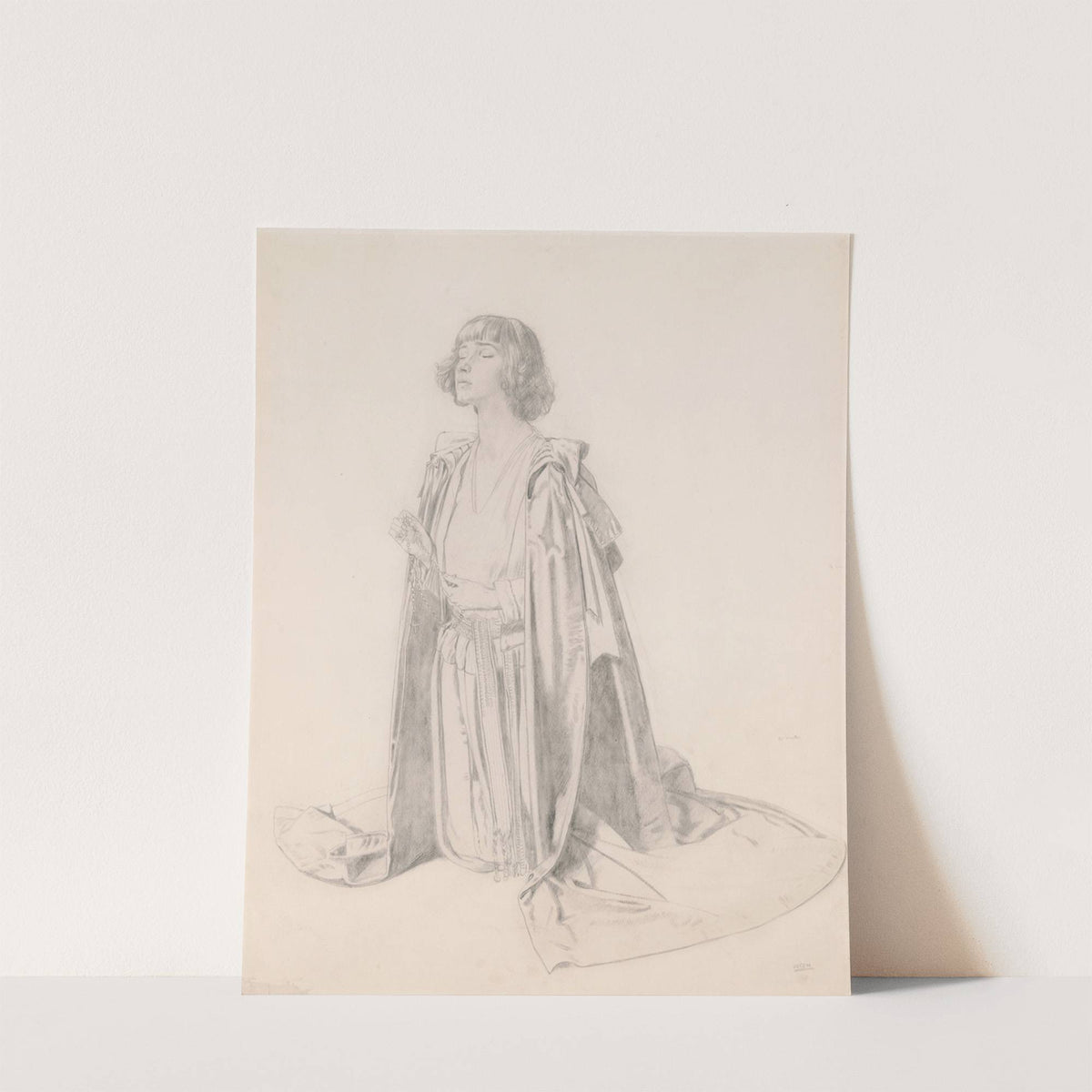 Kneeling Figure of a Woman: Study for ‘The Holy Well’ (c.1914) by William Orpen