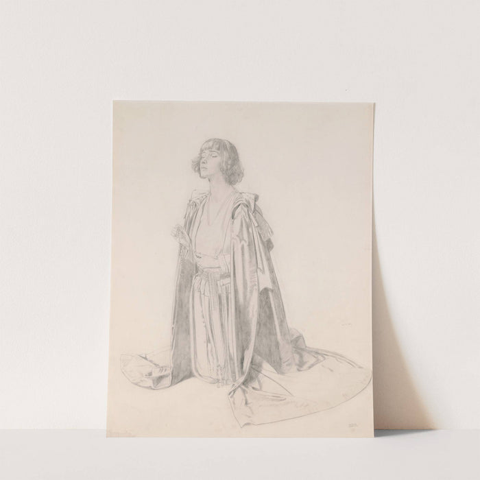 Kneeling Figure of a Woman: Study for ‘The Holy Well’ (c.1914) by William Orpen
