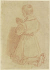 Kneeling, praying boy