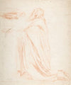 Kneeling Prelate Holding a Cushion