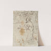 Kneeling Saint and other sketches (1580s) by Agostino Carracci