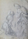 Kneeling Saint Mary Magdalene and Standing Christ