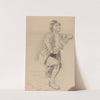 Knelende mann med foldede hender (between 1839 - 1841) by Adolph Tidemand