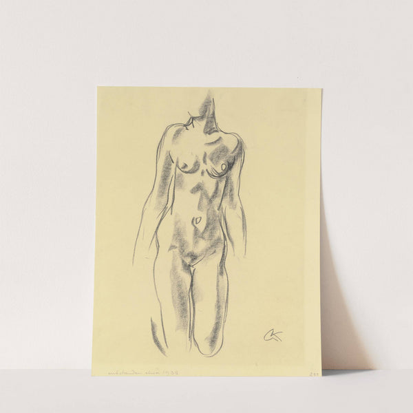 Kniender weiblicher Akt in Vorderansicht (ca 1935) by Georg Kolbe