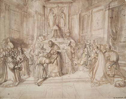 Knighting of a Young Man
