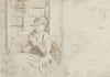 Knitting in the Library (verso)