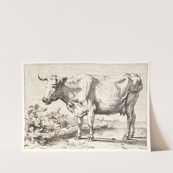 Ko med krøllede horn by Paulus Potter