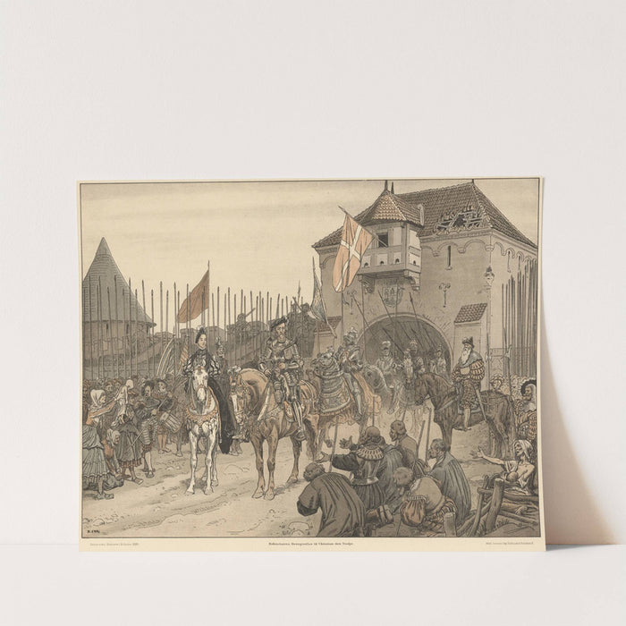 Københavns overgivelse til Christian den Tredie (Copenhagen surrenders to Christian III) by Rasmus Christiansen