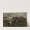 Koeien in de weide (circa 1866) by Charles François Daubigny